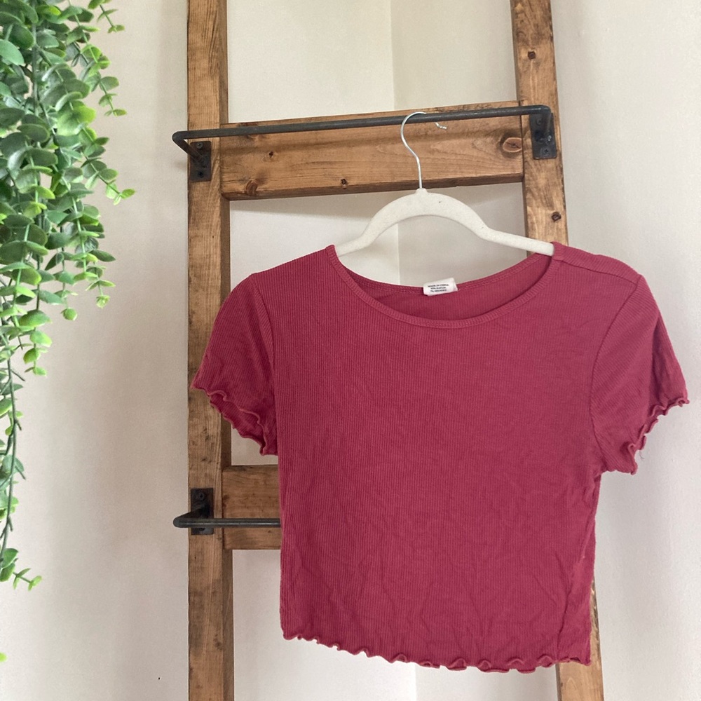 pink baby tee